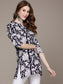 Women's Black Floral Printed Tunic