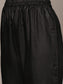 Women's Black Embroidered Bandhani Printed Kurta Set with Trousers