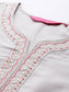Anubhutee Women's Grey Zari Embroidered Kurta Set with Trousers